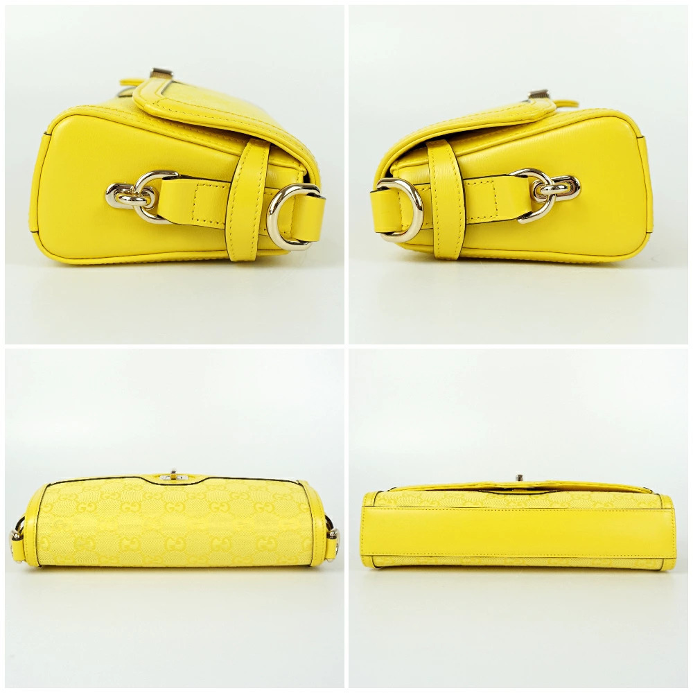 Gucci Handbag Bag Luce Shoulder Yellow